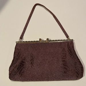 Rare French Steel 1930s bag with Rhinestones